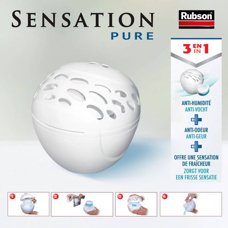 Rubson - Absorbeur d'humidité + 1 recharge power tab 3en1 2091283 Rubson - Image 5