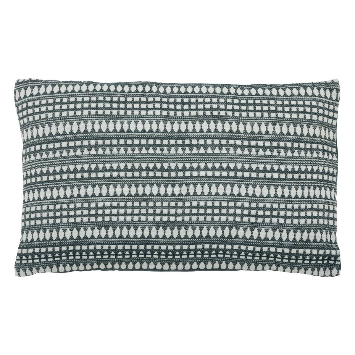 Coussin décoratif Bleu Egéen Jacquard 30 x 50 cm - Imagen 1