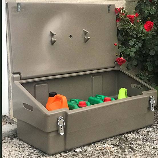 Coffre de jardin 100l avec grenouillères-plast'up rotomoulage - Imagen 2