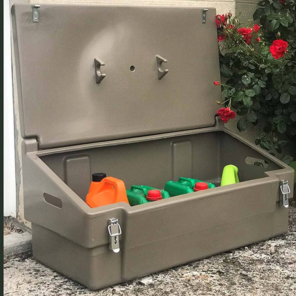Coffre de jardin 100l avec grenouillères-plast'up rotomoulage - Imagen 2