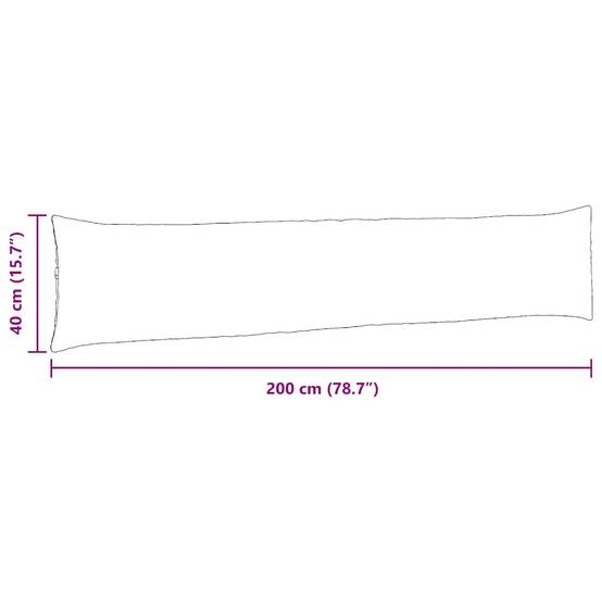 Paire de Coussins Dossier Tissu pour Canapé Palette et Banc Intérieur Noir 200 x 40 cm – ComfortXL Outdoor Living - Image 9