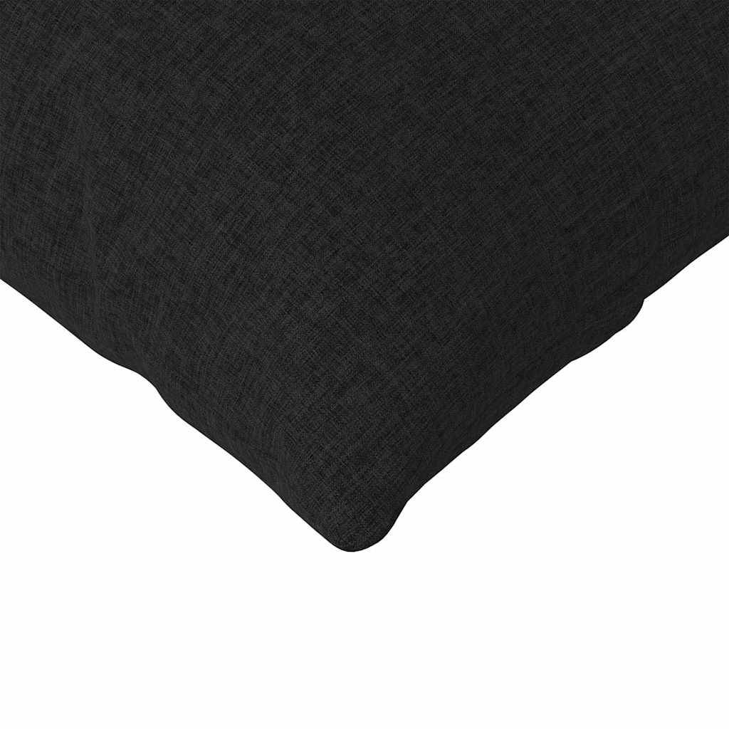 Paire de Coussins Dossier Tissu pour Canapé Palette et Banc Intérieur Noir 200 x 40 cm – ComfortXL Outdoor Living - Image 7