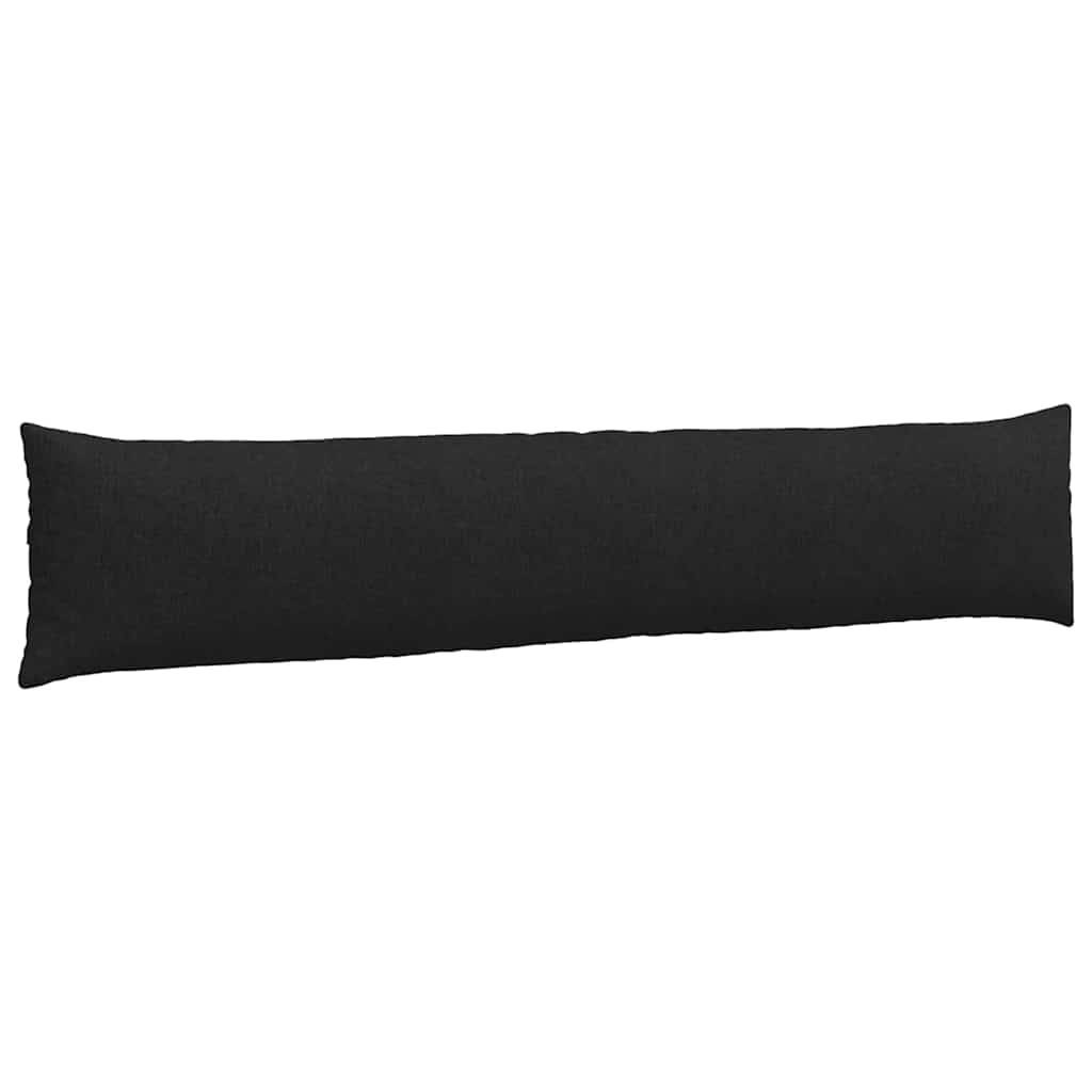 Paire de Coussins Dossier Tissu pour Canapé Palette et Banc Intérieur Noir 200 x 40 cm – ComfortXL Outdoor Living - Image 5