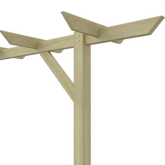 Treillis avec Étagères Bois Sapin Massif pour Pots Fleurs 55x140cm - ComfortXL Outdoor Living - Image 8