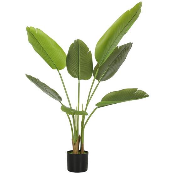 Plante artificielle intérieure 109 cm, arbre artificiel avec pot en plastique et terreau floqué - Image 1