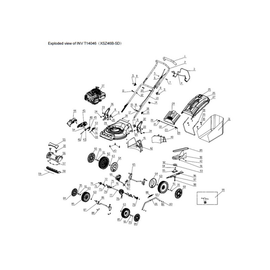 Sac à herbe - 1410083000 pour INV T14046, INV T1456 H2, PROXIMA XSZ46E