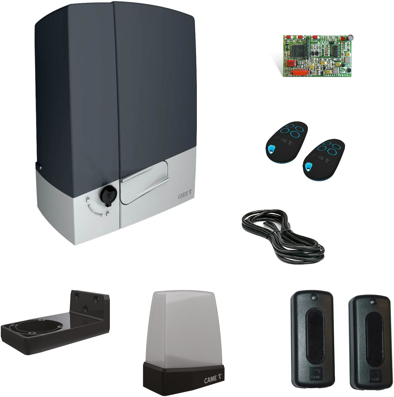 Kit automatisme portail coulissant BXV Connect Line 24V 400kg - CAME - 8K01MS-003 - Image 1