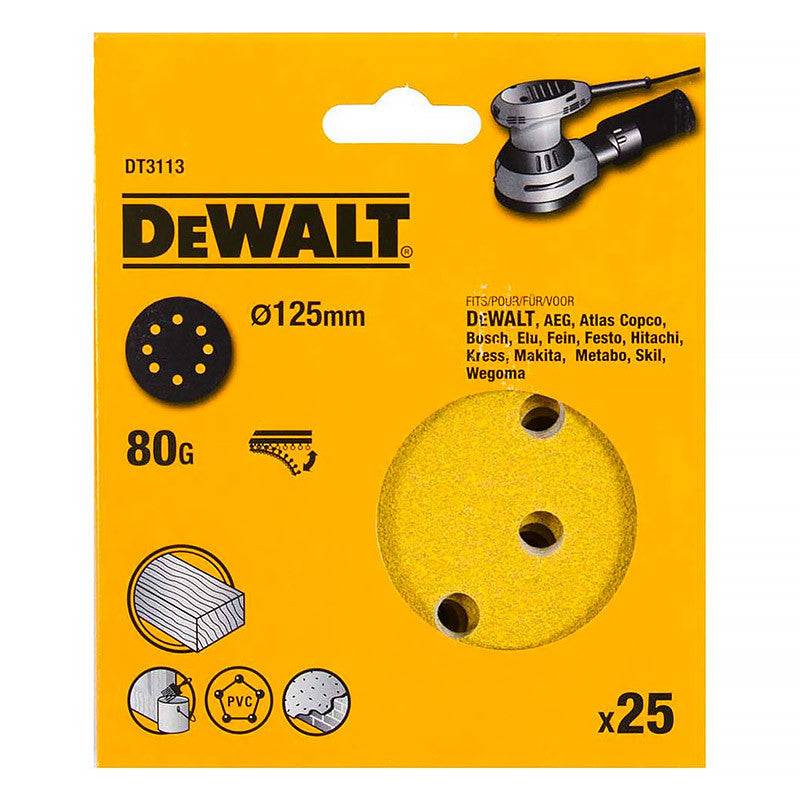 Dewalt - 25 Disques abrasifs velcro DEWALT pour ponceuses excentriques ø 125mm - taille  - DEWALT ACCESSOIRES - Imagen 2