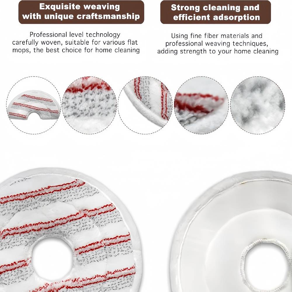 2 Pièces  Microfibres pour Vileda Spin and Clean Mop - IntiMeg - Image 3