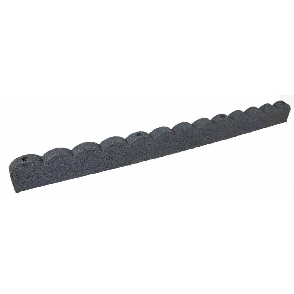 Ribimex - Bordure de jardin grise 120x5x10cm - Image 1