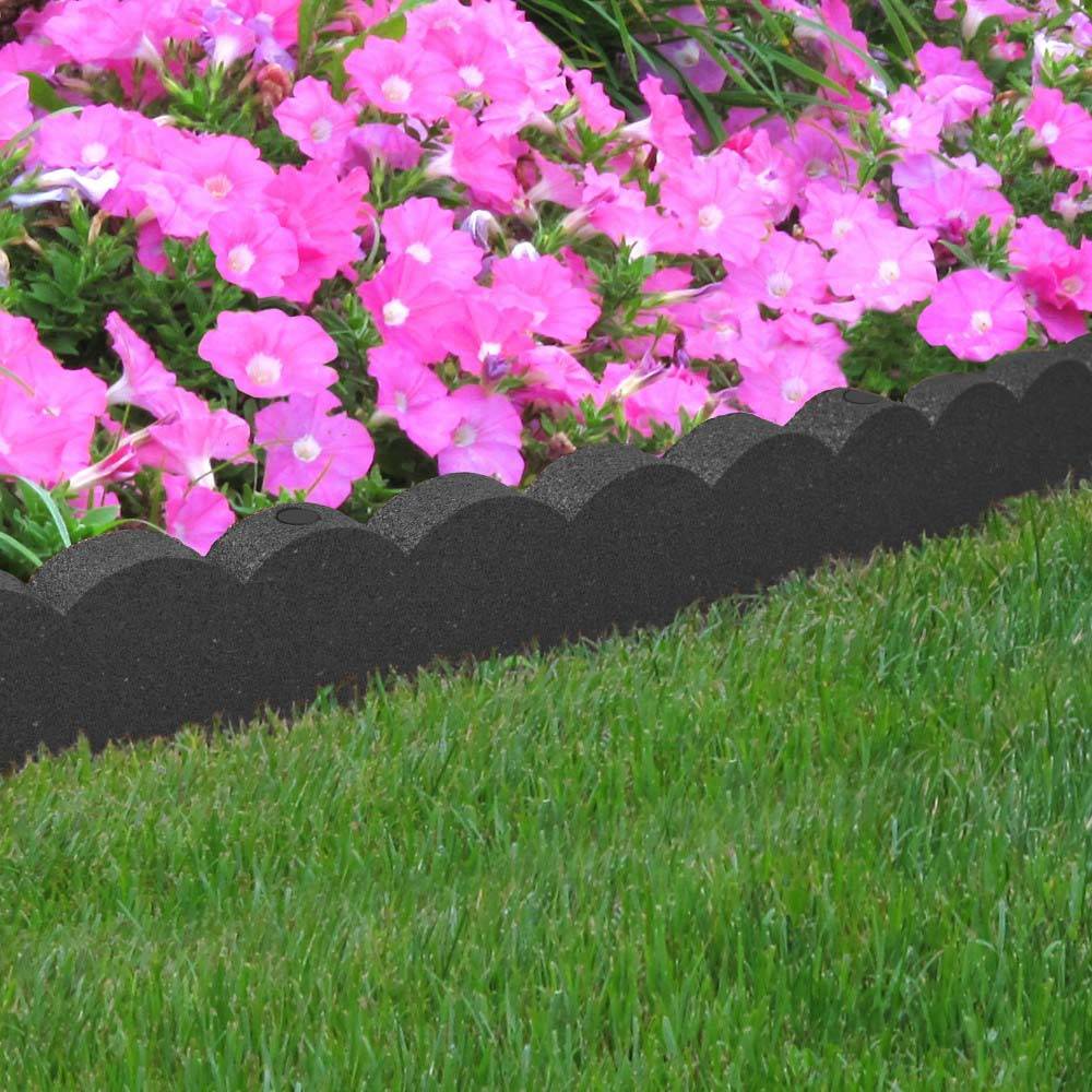 Ribimex - Bordure de jardin grise 120x5x10cm - Image 2