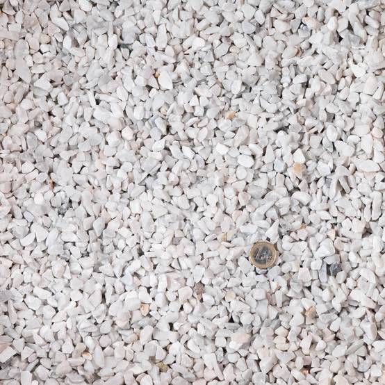 Gravier Marbre Blanc Carrare 8-12 mm - Lot de 4 big bag de 500 kg (40 m²) - RO'MA NATURE - Image 2