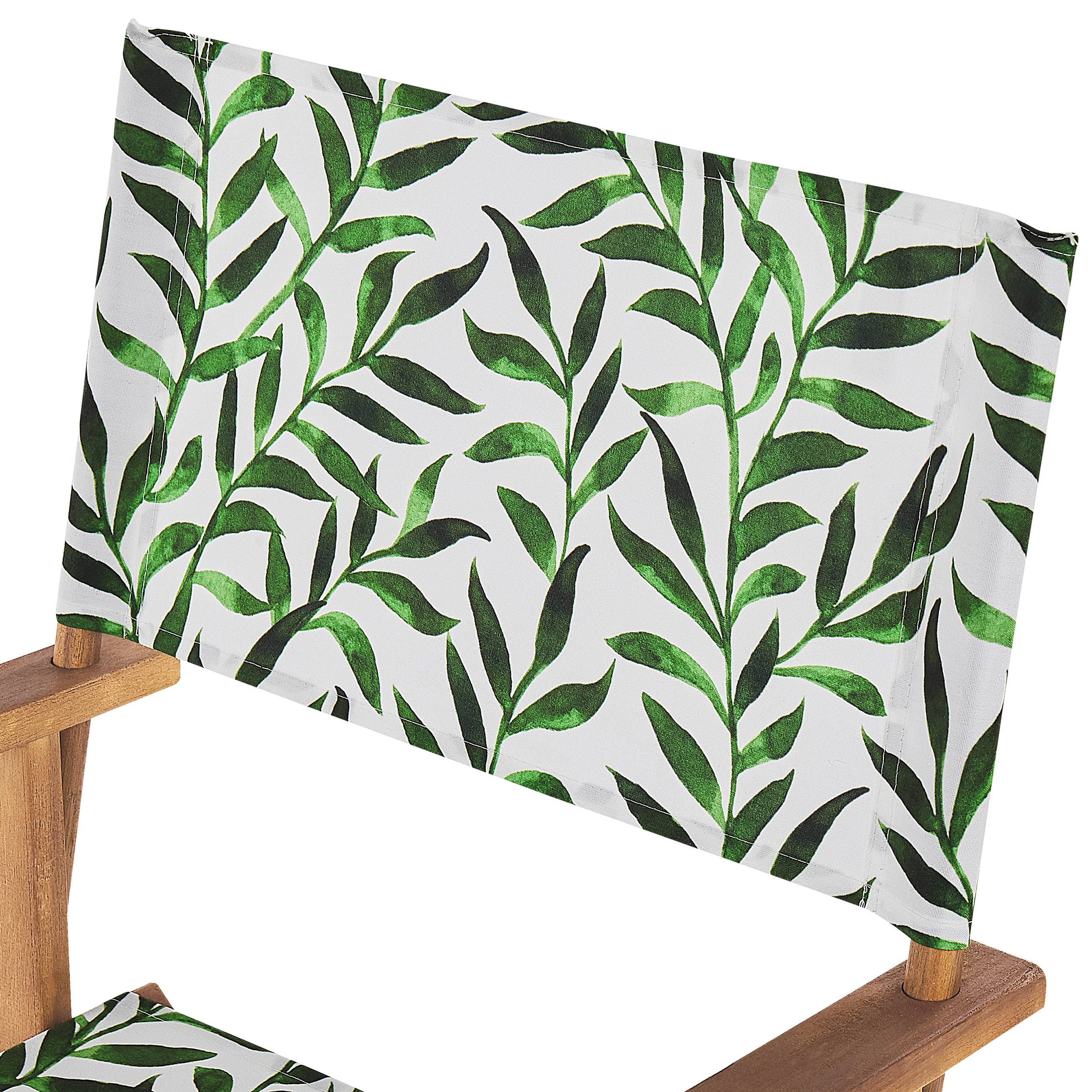 Beliani - Chaise de jardin Tissu Blanc CINE - Beliani - Imagen 5
