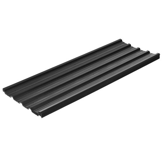 Ensemble de 12 panneaux de toiture en acier galvanisé, 7 m², pour abri de jardin, 129 x 45 cm, gris foncé - Image 2