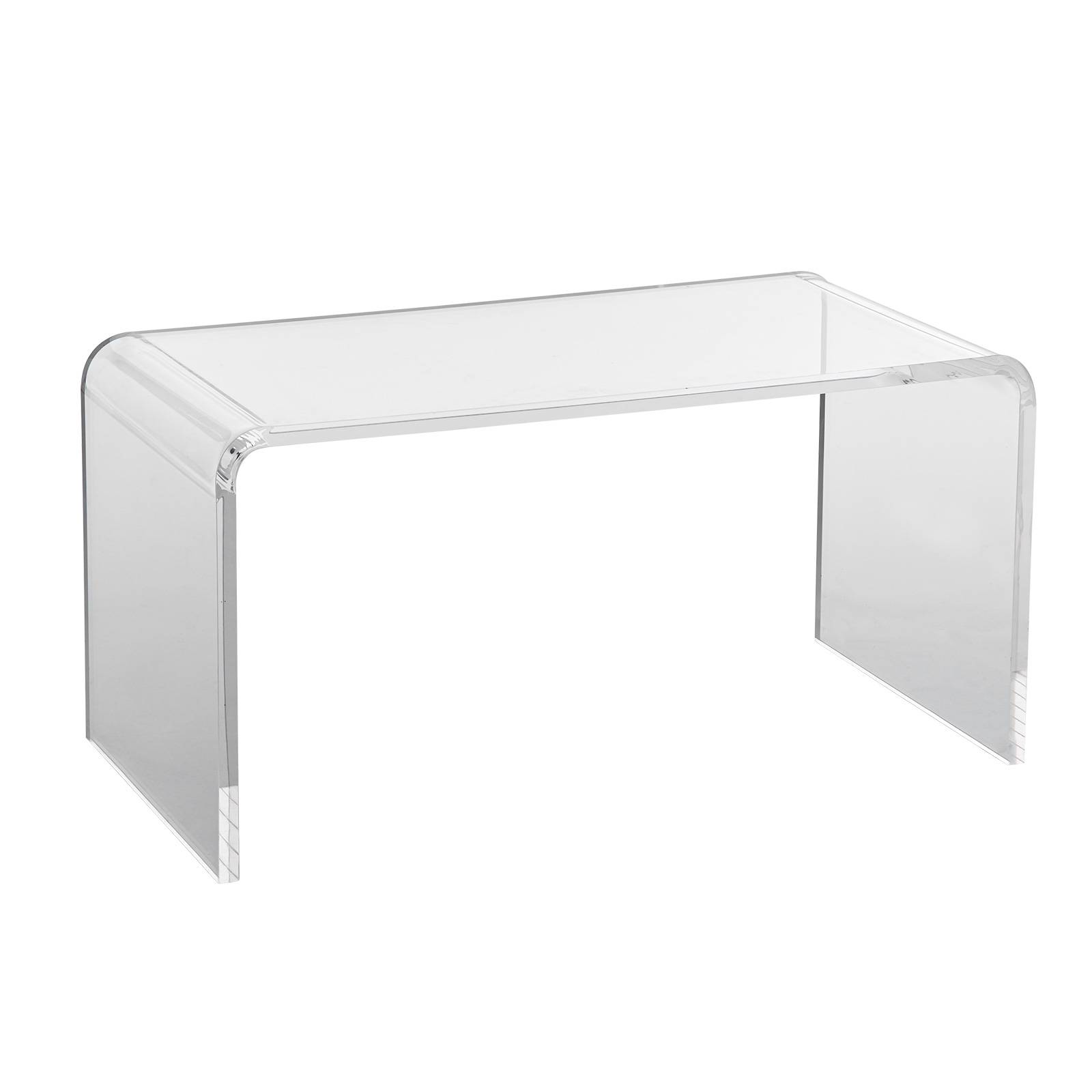 VEVOR Table basse acrylique 813x401x414 mm, charge 50 kg. Transparent, 20 mm épaisseur, salon, balcon. - Image 1