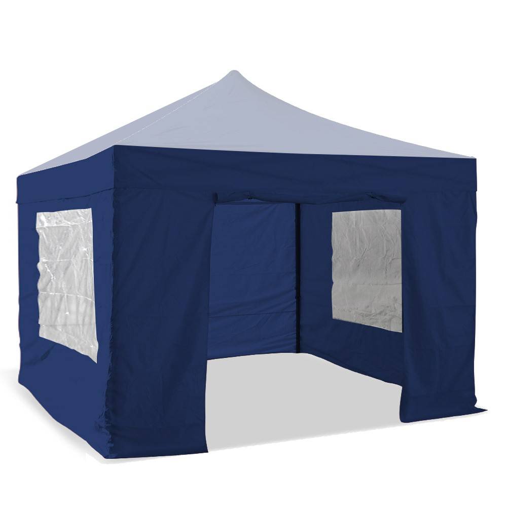 Lot de 4 murs pour barnum pliant professionnel 3 X 4,5 M Unité Bleu - Image 1
