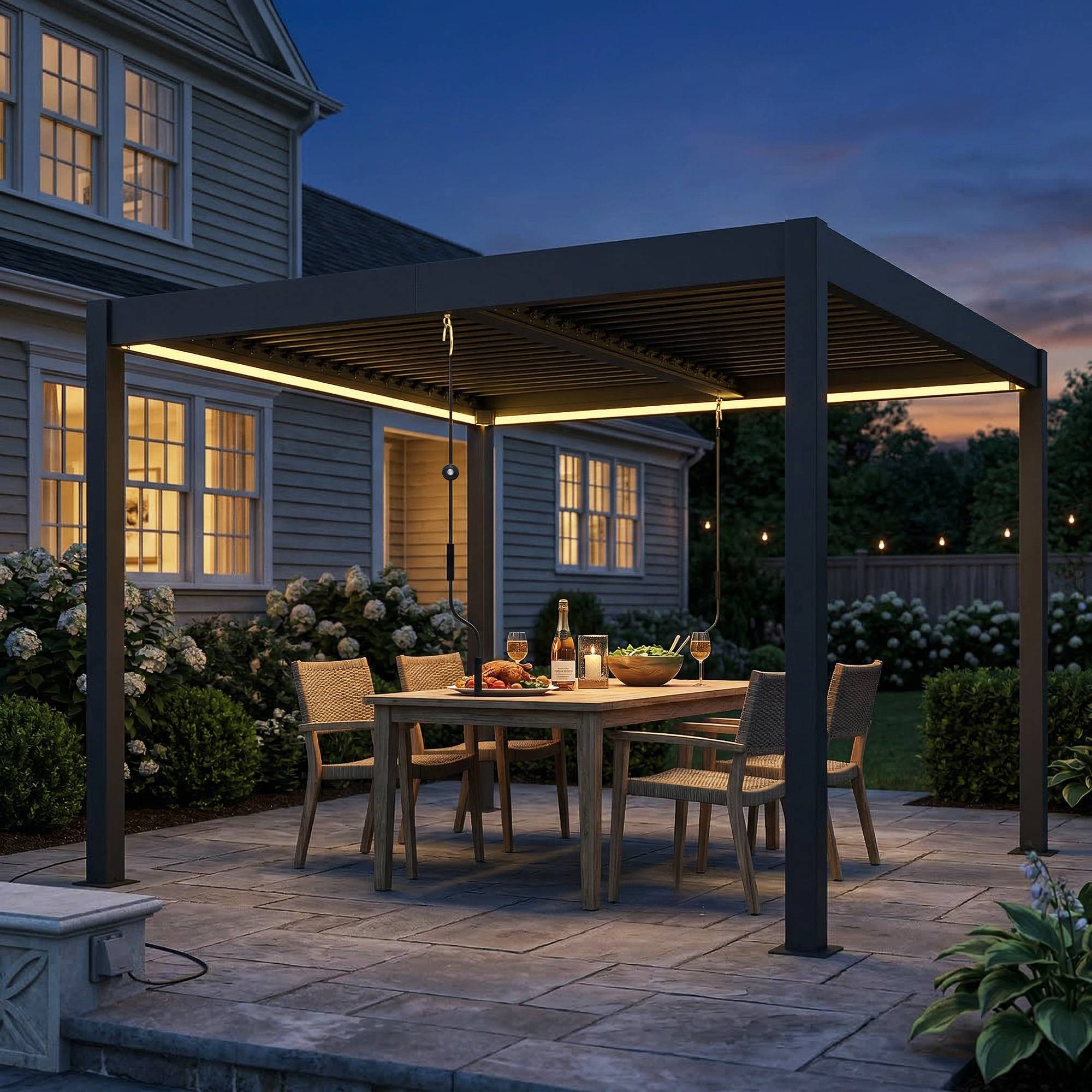 PANGIVO - Pergola aluminium 300 x 300 x 250 cm - PANGIVO - Image 4