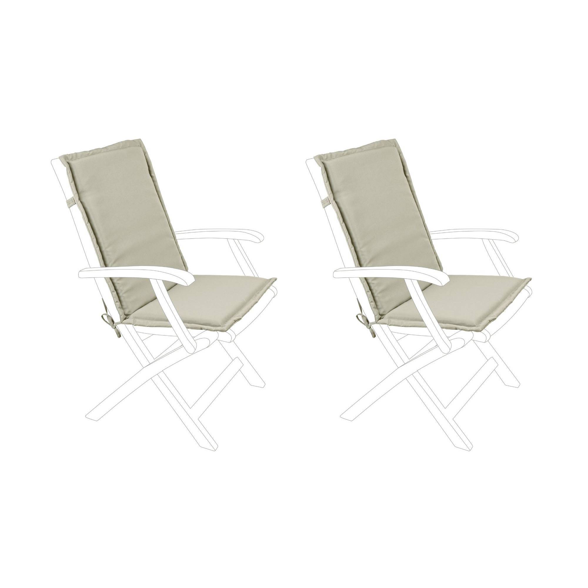 Autre - Coussins pour fauteuil de jardin non inclinable (lot de 2) - CANCALE - Imagen 2
