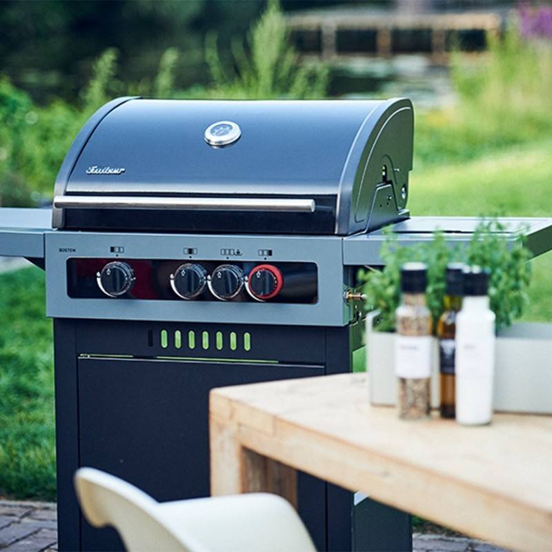 Barbecue Gaz Boston Black 3K Turbo - ENDERS - Avec SWITCH GRID- 1 Turbo Zone - 1 brûleur latéral - Imagen 6