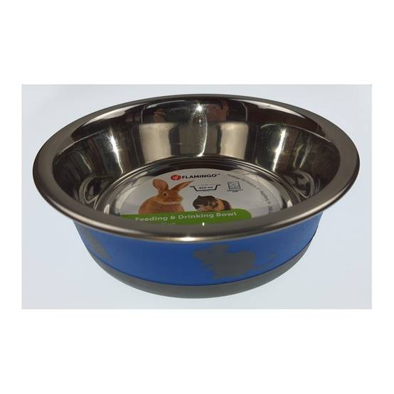 Gamelle Nelly taille ø14 cm, 400 ml, couleur bleu pour rongeur - Image 2