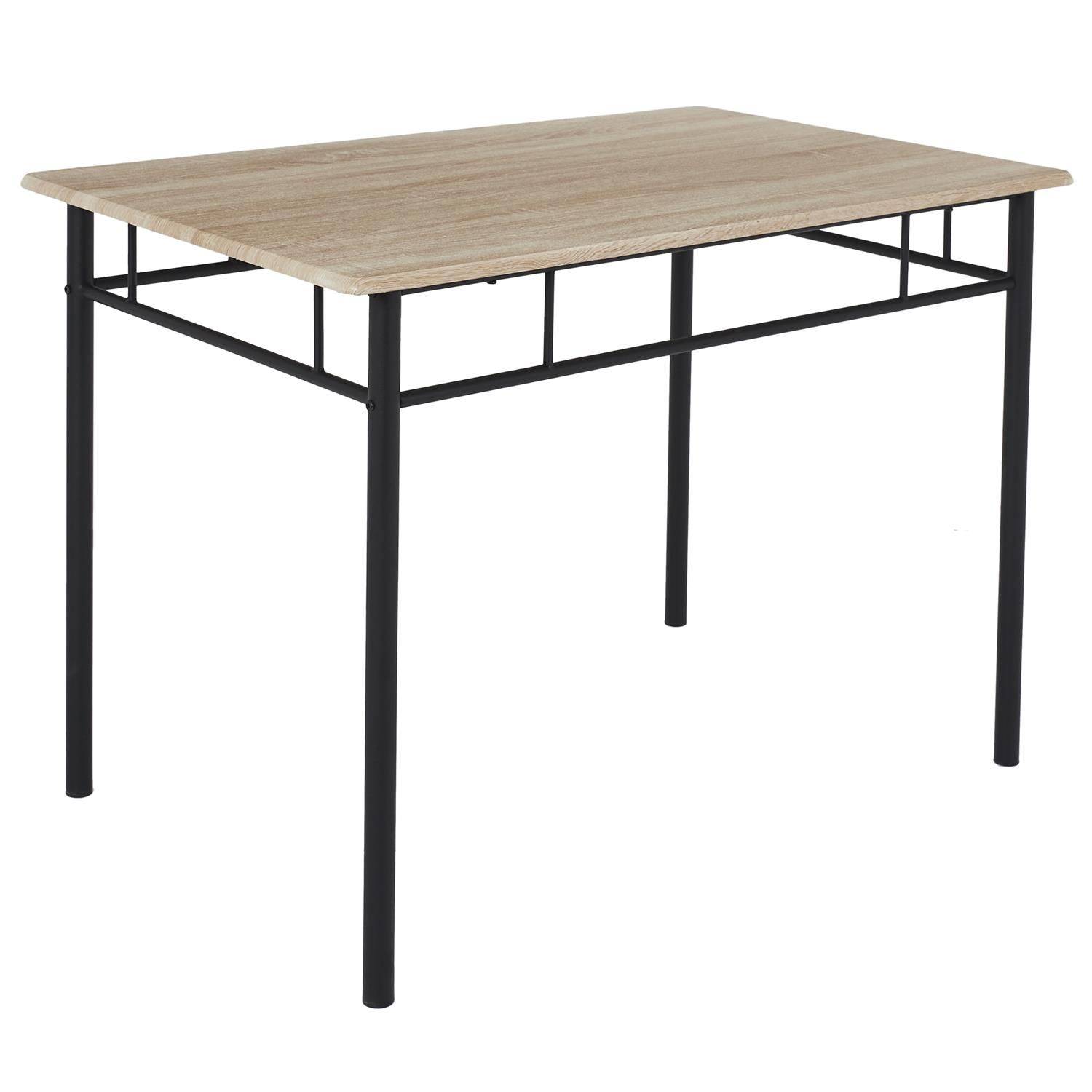 The Home Deco Factory - Ensemble table à manger et 4 chaises Kalo - Marron et noir - The Home Deco Factory - Imagen 4
