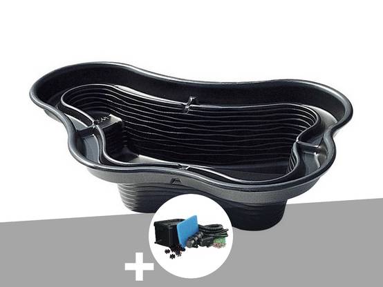 Ubbink - Bassin préformé Calmus 1 m? - 220 L + filtre de berge/gravitaire - Ubbink