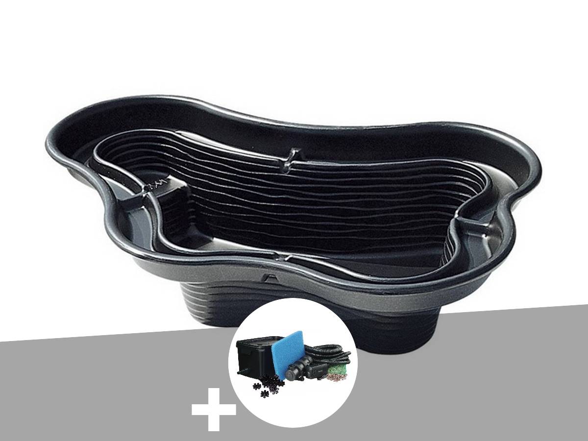 Ubbink - Bassin préformé Calmus 1 m? - 220 L + filtre de berge/gravitaire - Ubbink