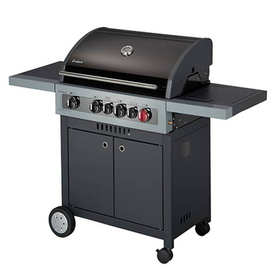 Barbecue Gaz Boston Black 4 K Turbo - ENDERS - Avec SWITCH GRID- 1 Turbo Zone - 1 brûleur arrière infrarouge et latéral - Imagen 1