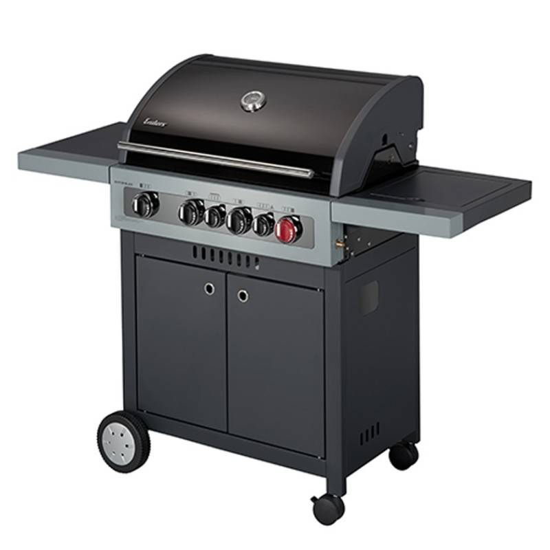 Barbecue Gaz Boston Black 4 K Turbo - ENDERS - Avec SWITCH GRID- 1 Turbo Zone - 1 brûleur arrière infrarouge et latéral - Imagen 1
