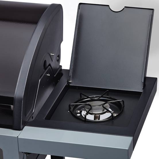 Barbecue Gaz Boston Black 4 K Turbo - ENDERS - Avec SWITCH GRID- 1 Turbo Zone - 1 brûleur arrière infrarouge et latéral - Imagen 5