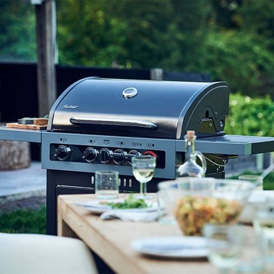 Barbecue Gaz Boston Black 4 K Turbo - ENDERS - Avec SWITCH GRID- 1 Turbo Zone - 1 brûleur arrière infrarouge et latéral - Imagen 9