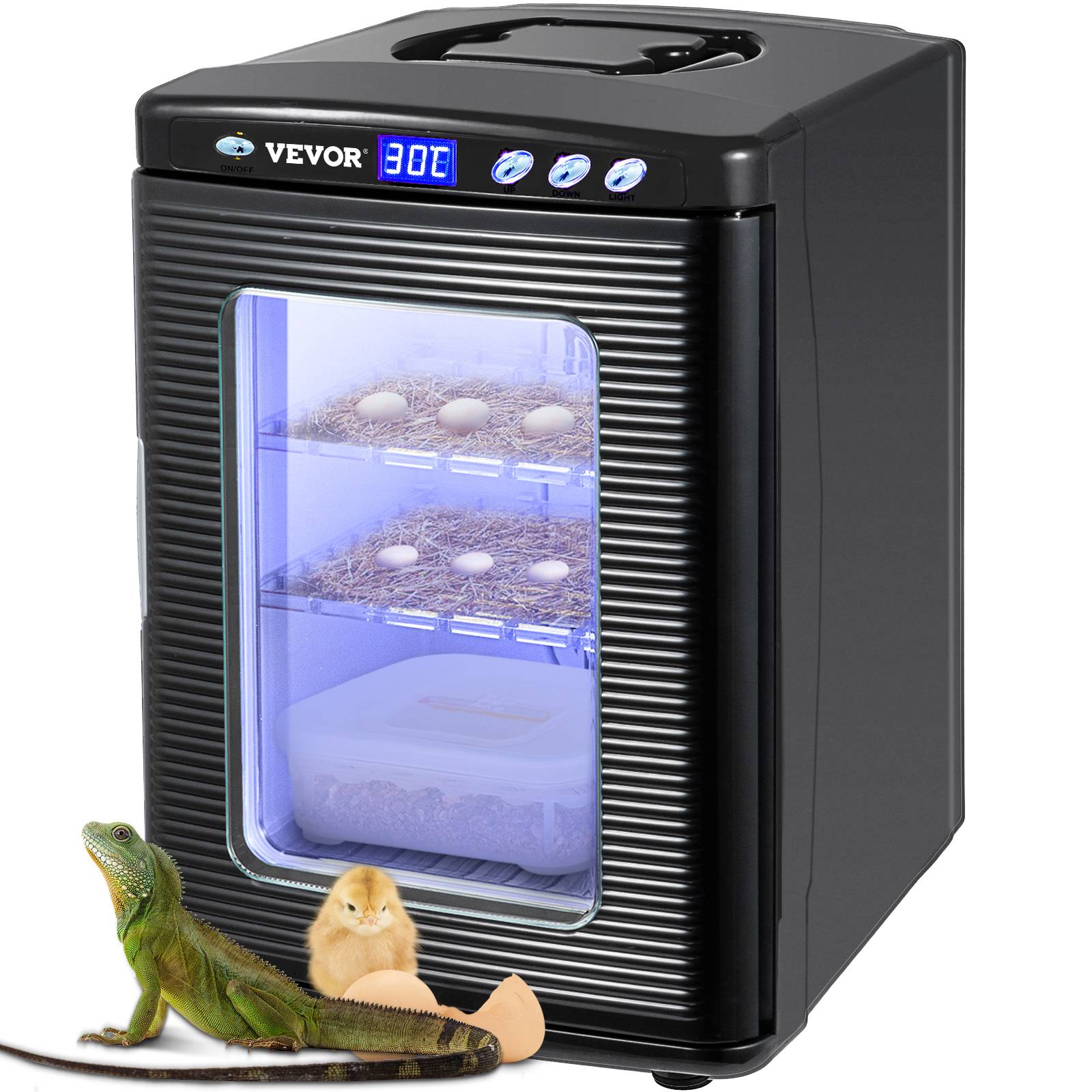 VEVOR Incubateur automatique à température constante, idéal pour les œufs de reptiles et d'amphibiens. - Image 1