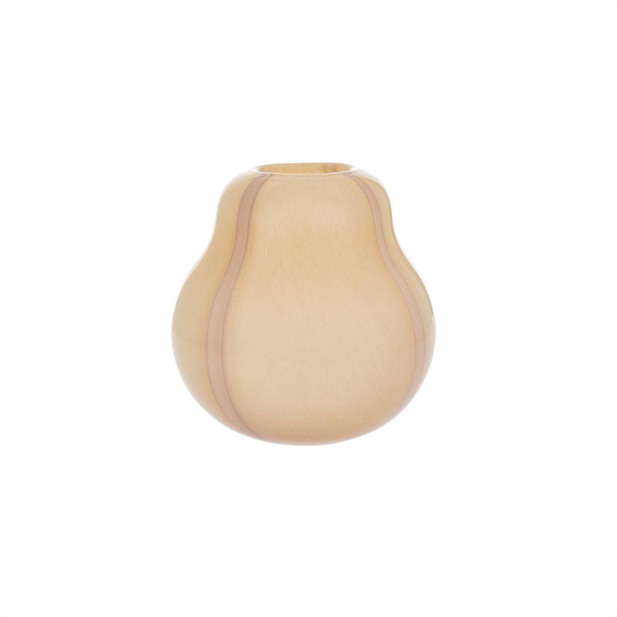 Vase rose rouge verre Living - Image 1
