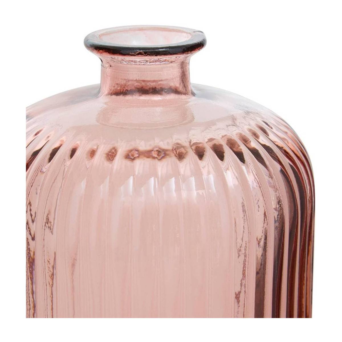 Vase Design en Verre "Luz" 23cm Rose - Image 2