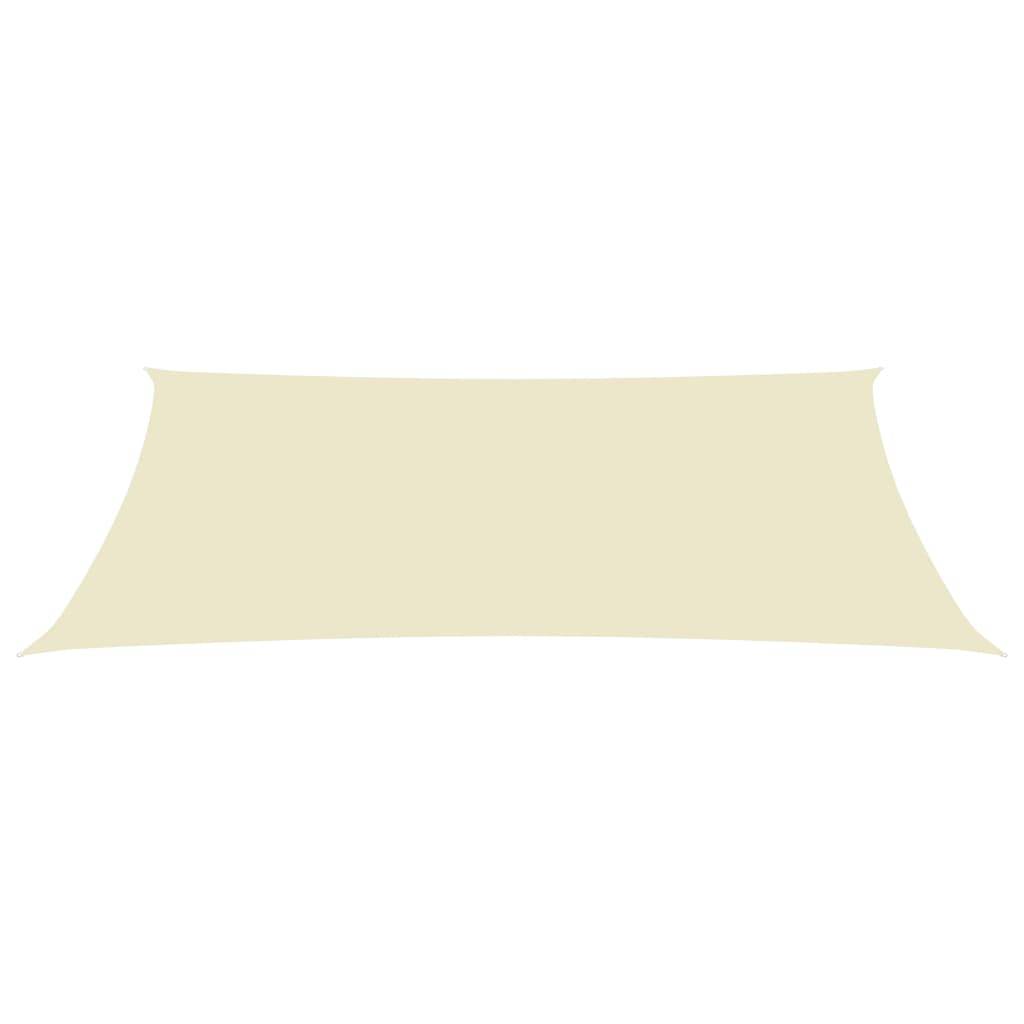 Helloshop26 - Voile toile d'ombrage parasol tissu oxford rectangulaire 3 x 6 m crème - Imagen 2