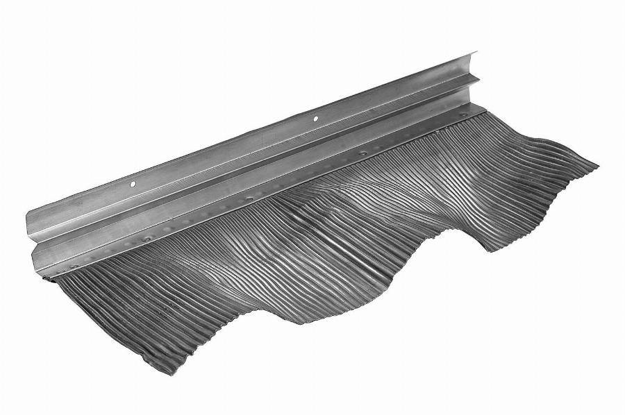 Bande de solin à biseau VM Building - anthra-zinc - dév. 100 mm - côte 57 mm – ép.0.65 mm - lg 2 m - 220007418 - Image 1