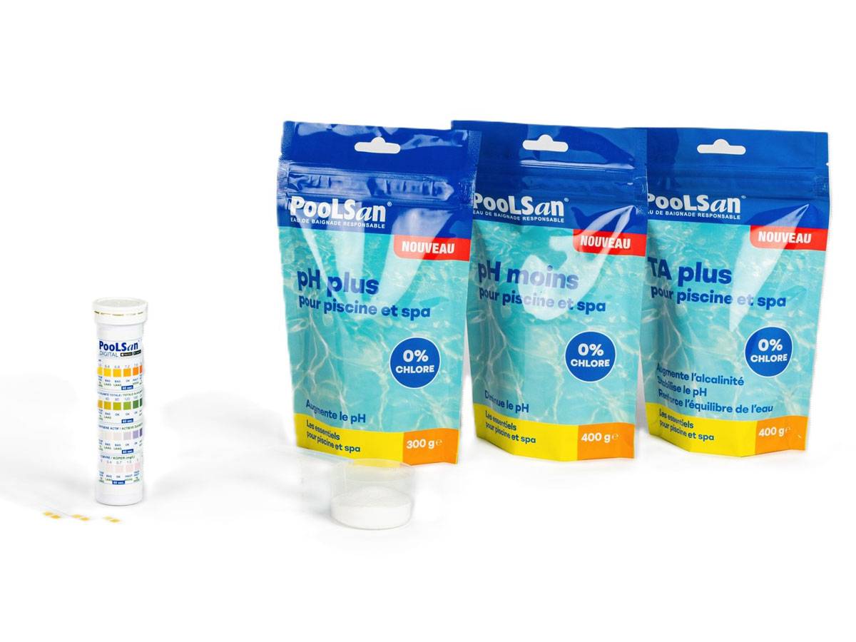 Poolsan - BSI - PooLSan - Kit Equilibre De l'Eau - Pour l'Equilibre De l'Eau Piscine Et Spa - Imagen 1