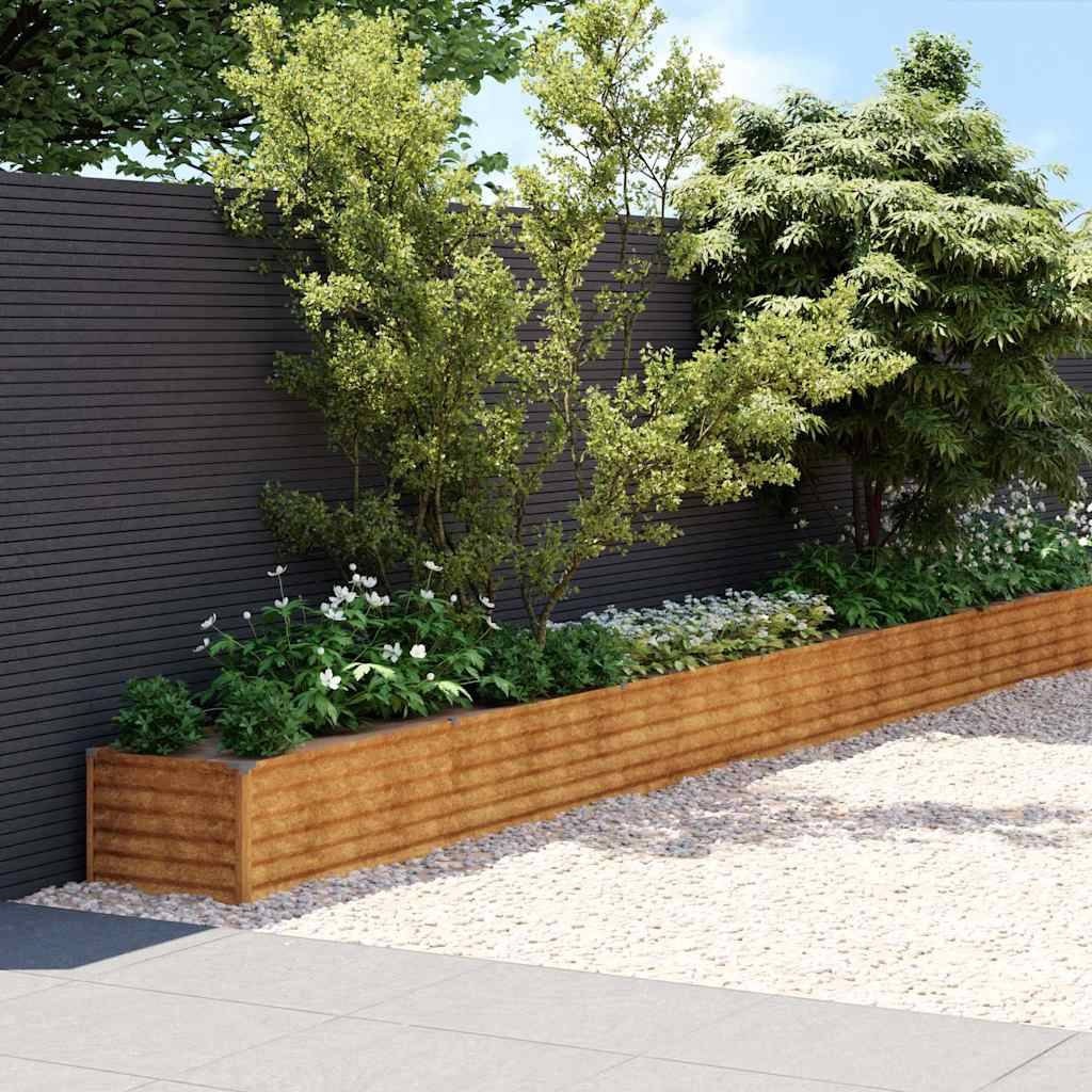 Prolenta Premium - Jardinière acier marron  960 x 50 x 36 cm  - Prolenta premium p381.7 - Image 1