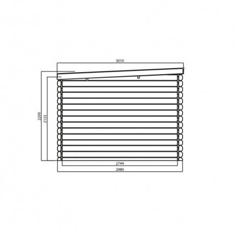 Abri de jardin Rohan en bois 7,53 m², Plancher Oui - Imagen 3