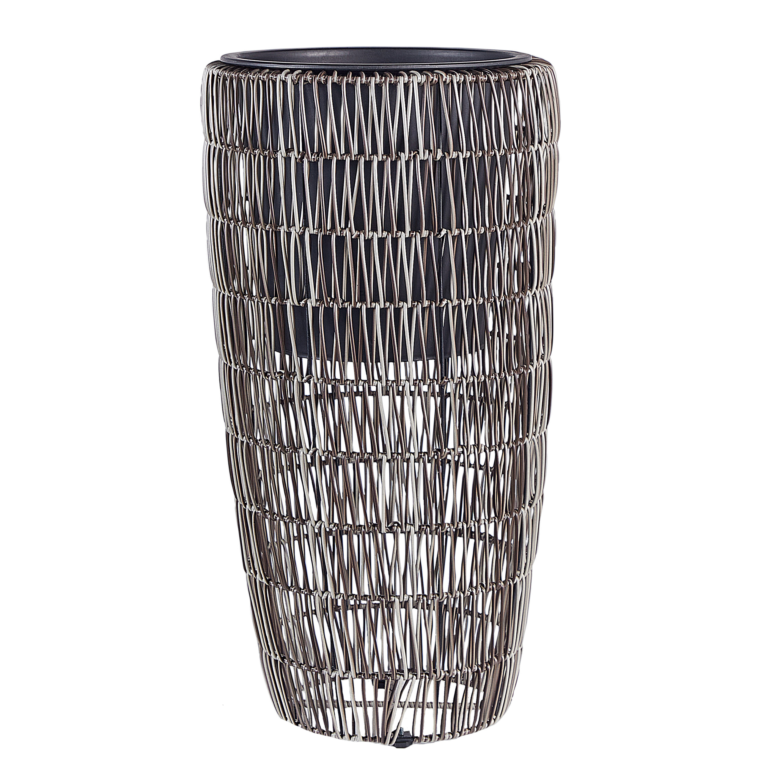 Cache-pot d'extérieur Polyrotin Marron CHELONE - Beliani - Image 4