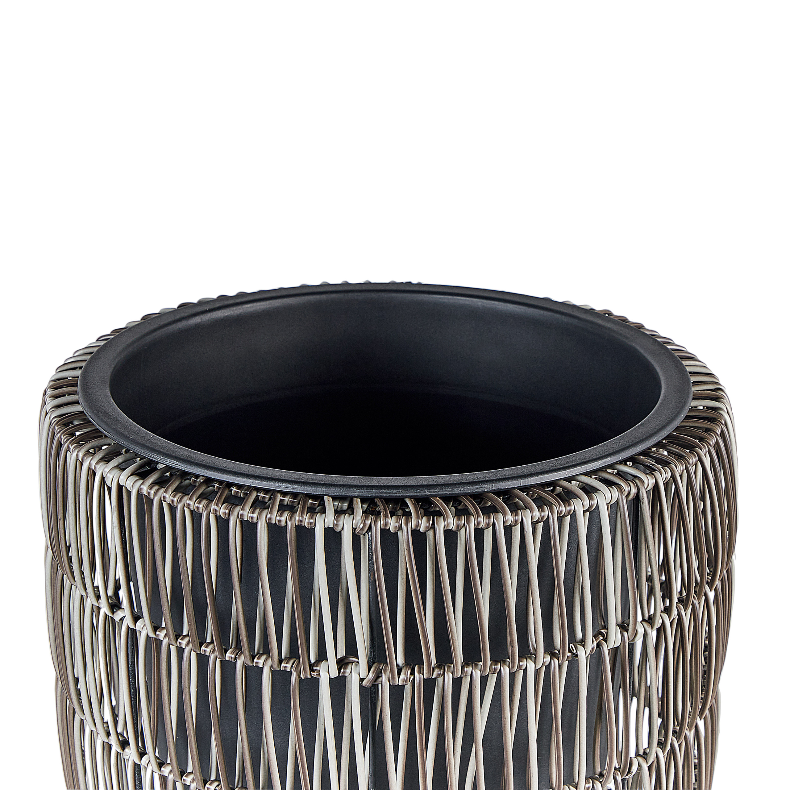 Cache-pot d'extérieur Polyrotin Marron CHELONE - Beliani - Image 8