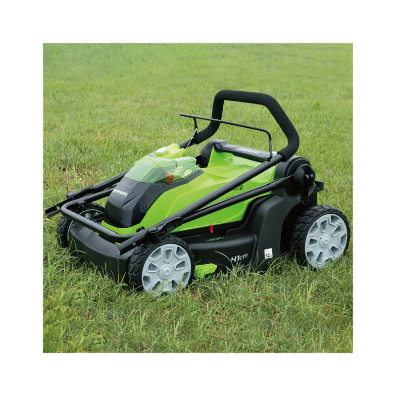 Greenworks - Tondeuse à gazon poussée 41cm 40V GREENWORKS - Sans batterie ni chargeur - G40LM41 - Image 4