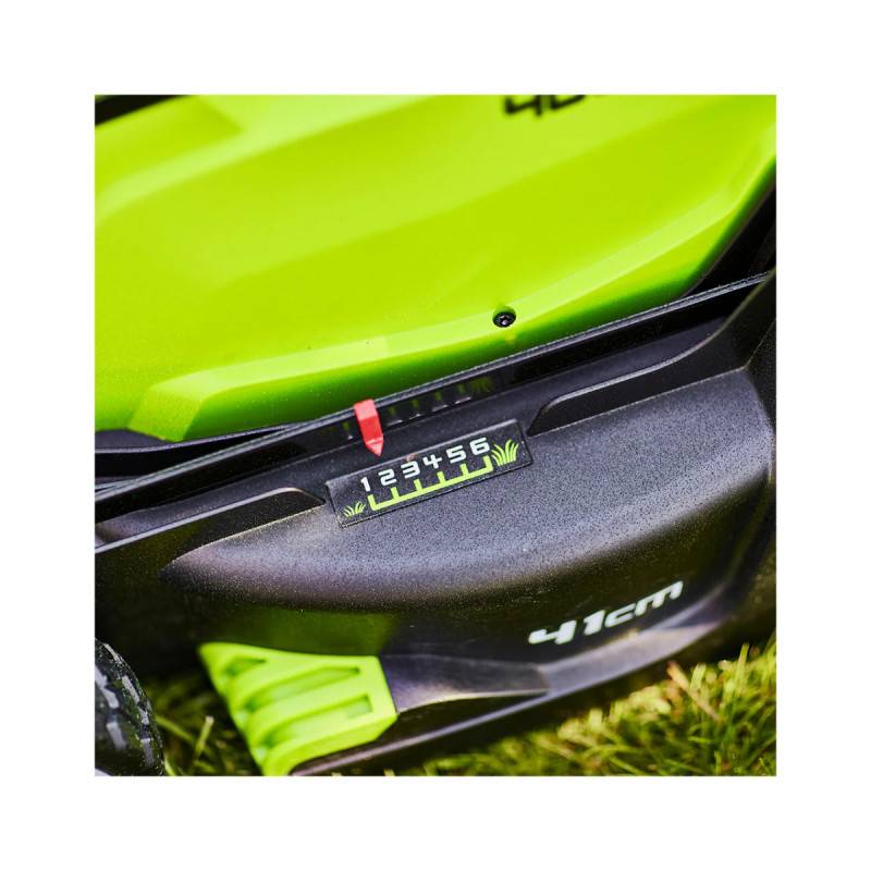 Greenworks - Tondeuse à gazon poussée 41cm 40V GREENWORKS - Sans batterie ni chargeur - G40LM41 - Image 3