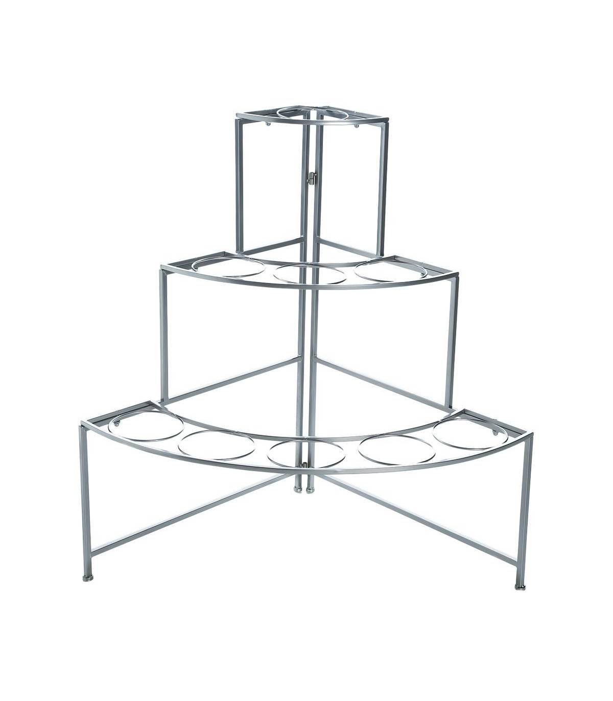 Etagère Présentoir pour fleurs en zinc avec 9 cache-pots - Imagen 2