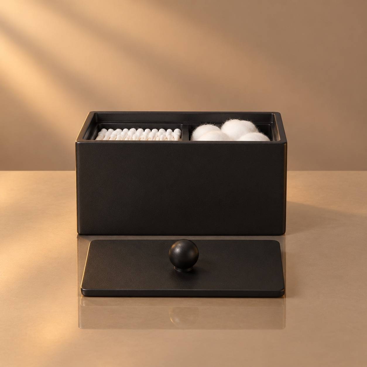 Boîte de Rangement Résistant avec Couvercle et Deux Compartiments pour Salle de Bain Maquillage - Image 7