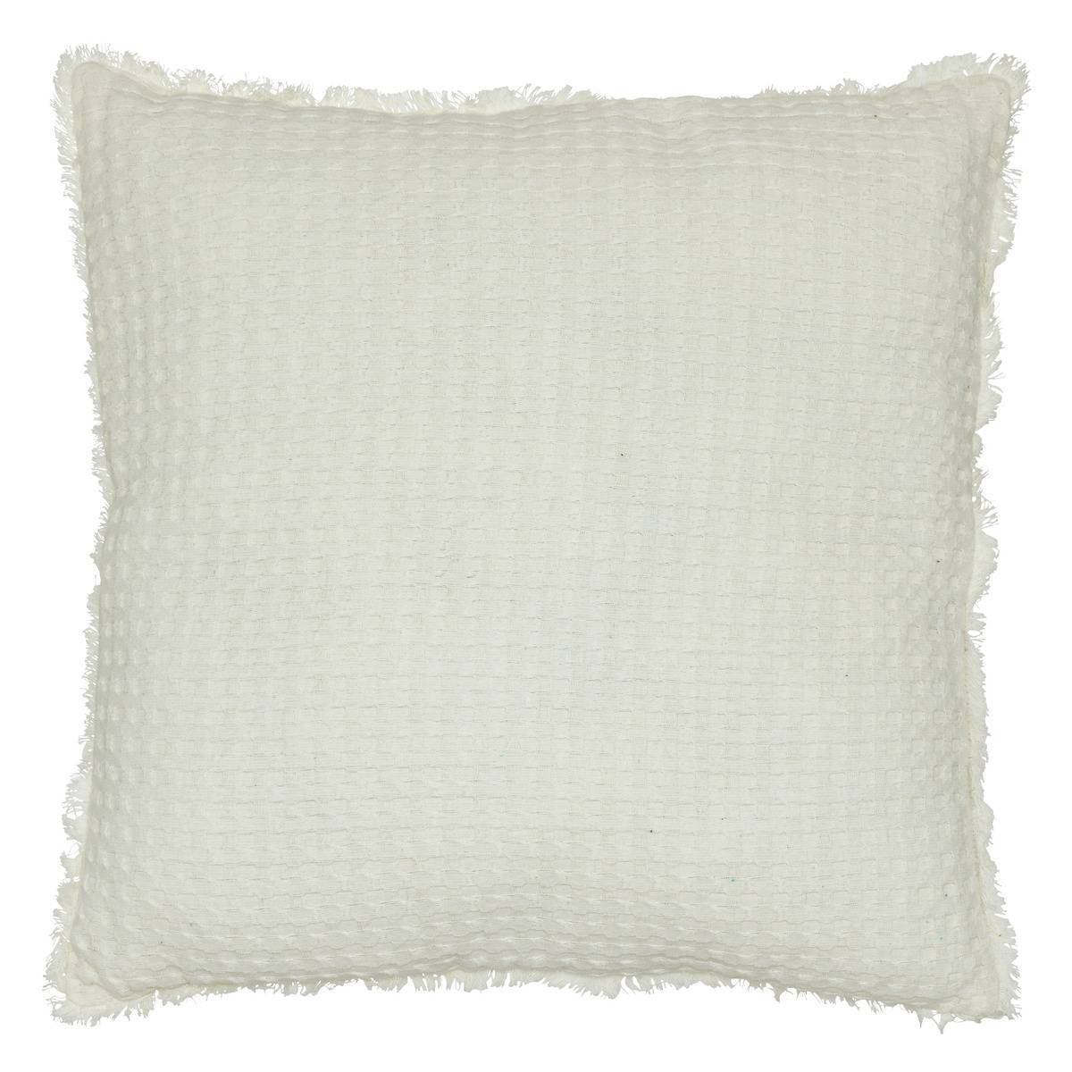 Atmosphera - Coussin nid d'abeille "Widdy" 45x45cm blanc ivoire - Atmosphera Créateur d'intérieur - Imagen 1
