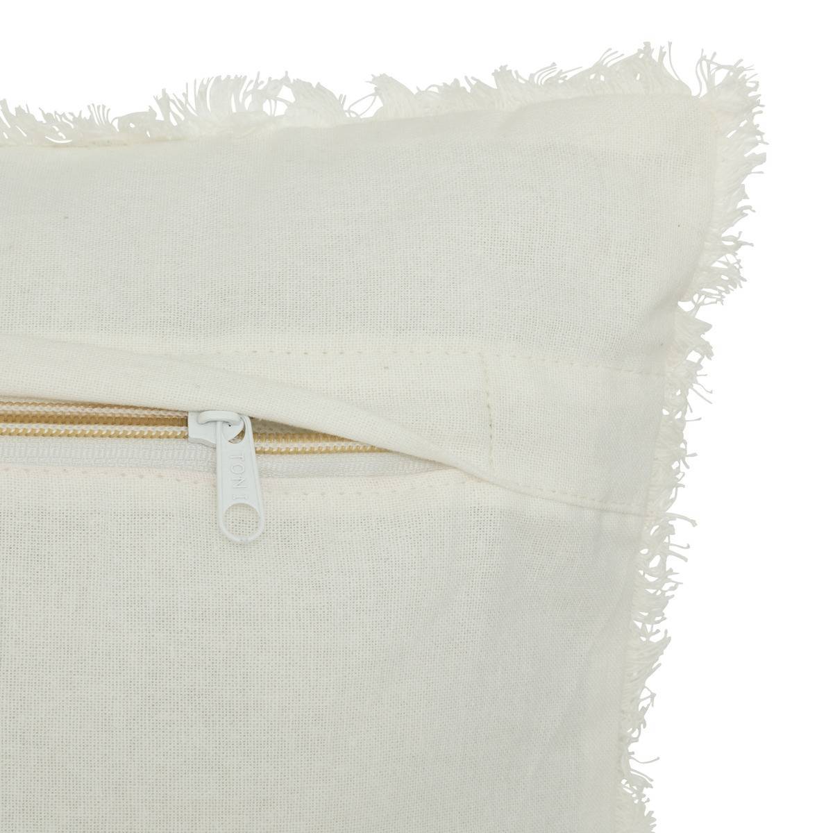 Atmosphera - Coussin nid d'abeille "Widdy" 45x45cm blanc ivoire - Atmosphera Créateur d'intérieur - Imagen 3