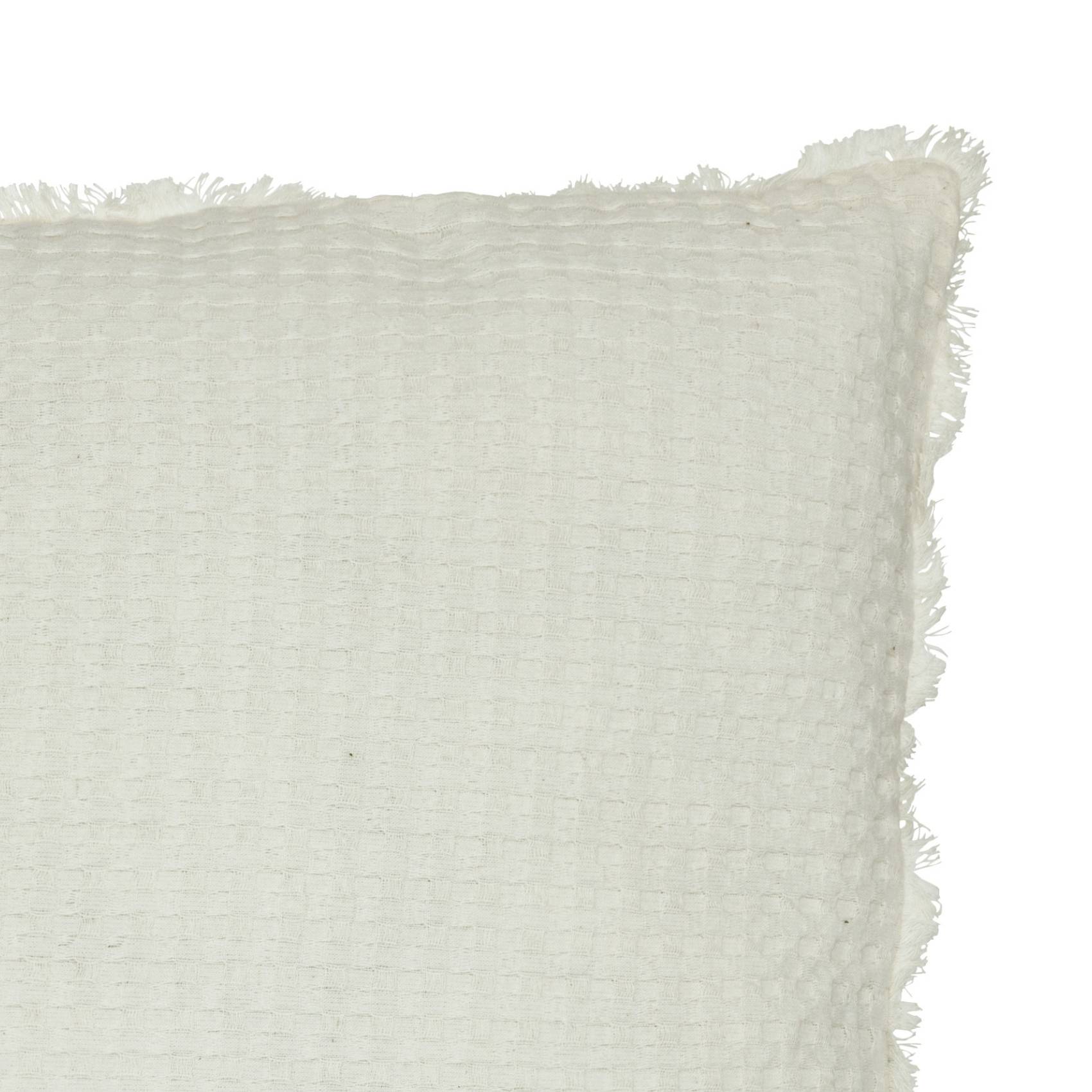 Coussin décoratif Blanc nid d'abeille 45 x 45 cm - Imagen 4