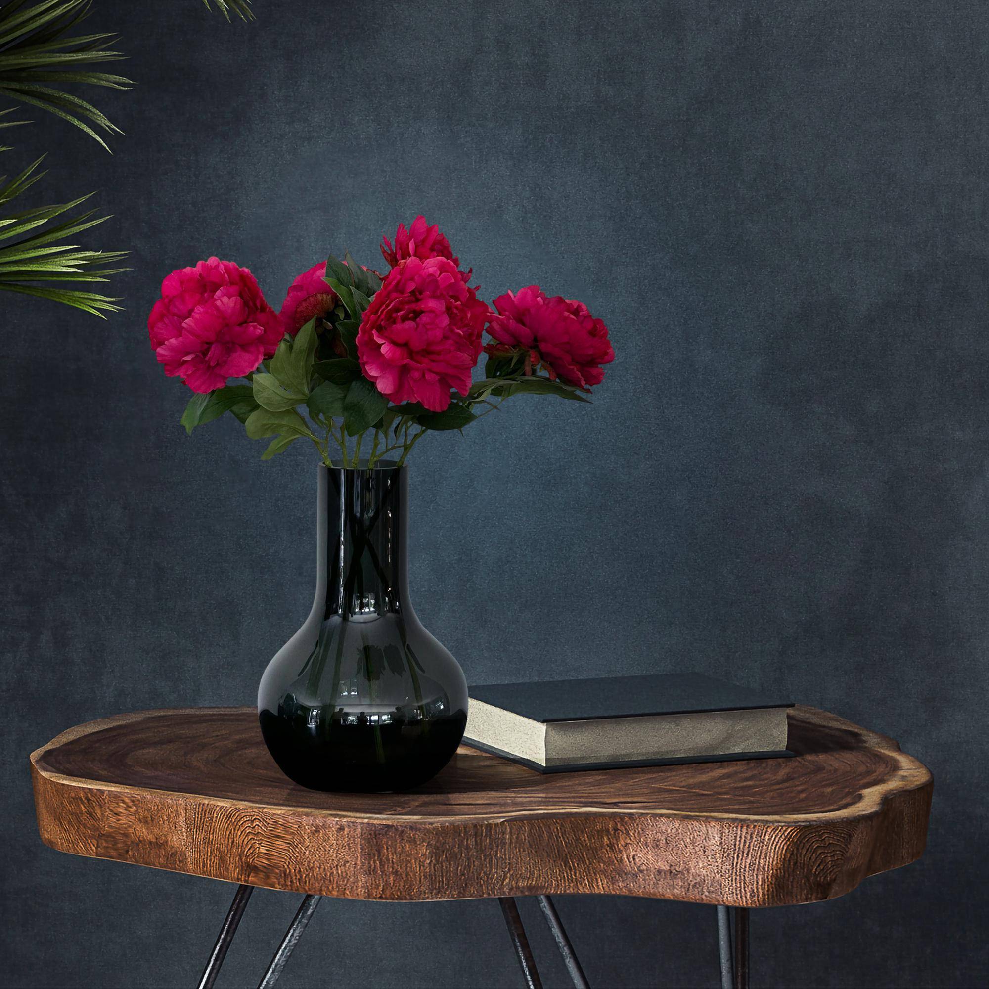 PANGIVO - Fleurs artificielles pivoines synthétique rose foncé 65 x 15 x 15 cm - PANGIVO - Image 4