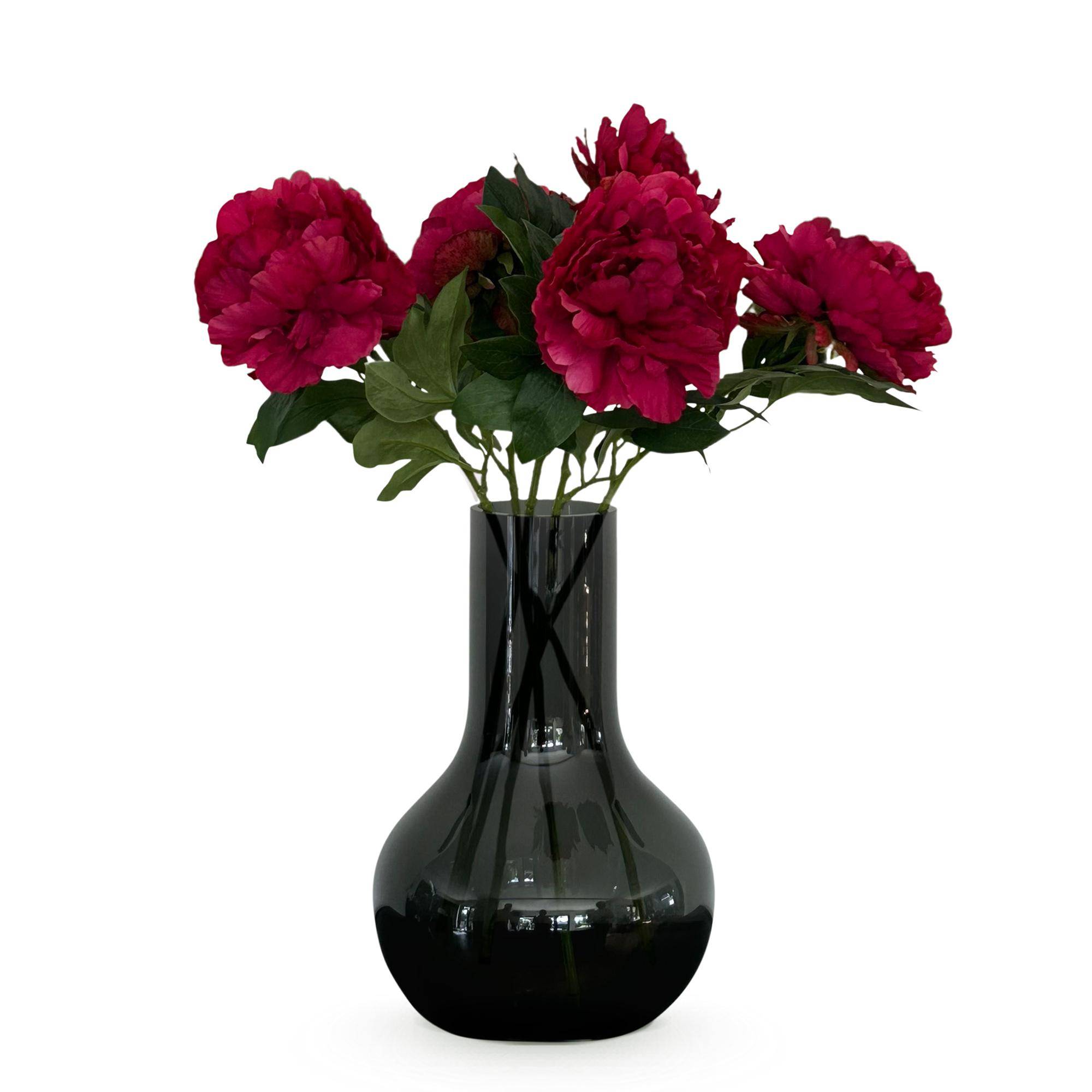 PANGIVO - Fleurs artificielles pivoines synthétique rose foncé 65 x 15 x 15 cm - PANGIVO - Image 1
